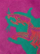 Stray Rats - Logo-Print Cotton-Jersey Zip-Up Hoodie - Purple