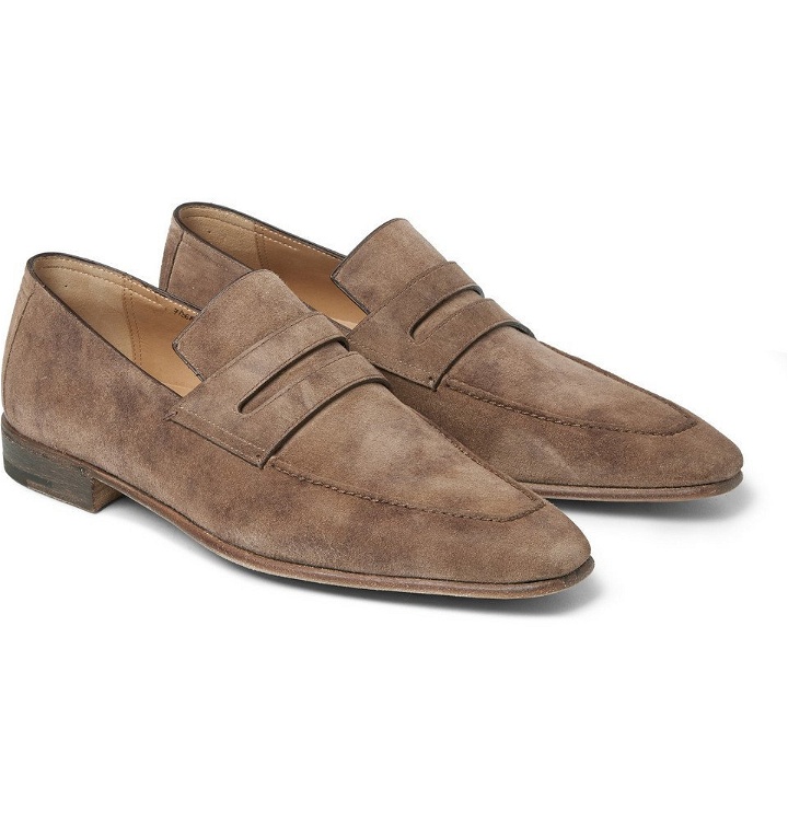 Photo: Berluti - Andy Suede Loafers - Men - Taupe