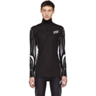 Givenchy Black and White Sporty Zip-Up Top