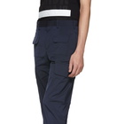 Neil Barrett Navy Rib Cuff Cargo Pants