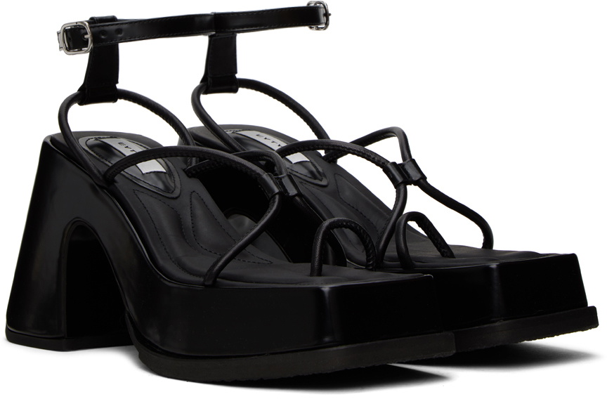 Eytys Black Olympia Heeled Sandals