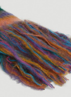 Fuzzy Stripe Scarf in Multicolour