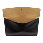 Common Projects Black Leather Dossier Pouch