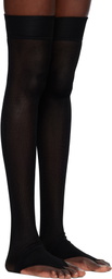 Julie Kegels Black Thong Socks