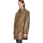 Kassl Editions Brown Above The Knee Oil Coat