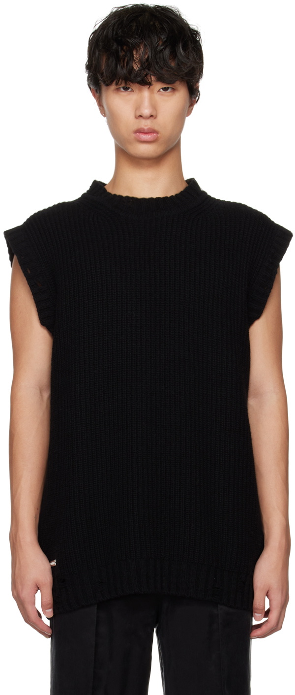 Han Kjobenhavn Black Distressed Vest