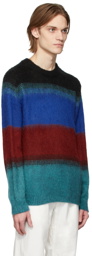 PS by Paul Smith Blue Knit Stripe Sweater