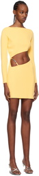 GCDS Yellow Asymmetric Minidress