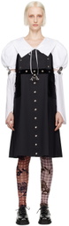 Chopova Lowena Black Finn Kilt Midi Dress
