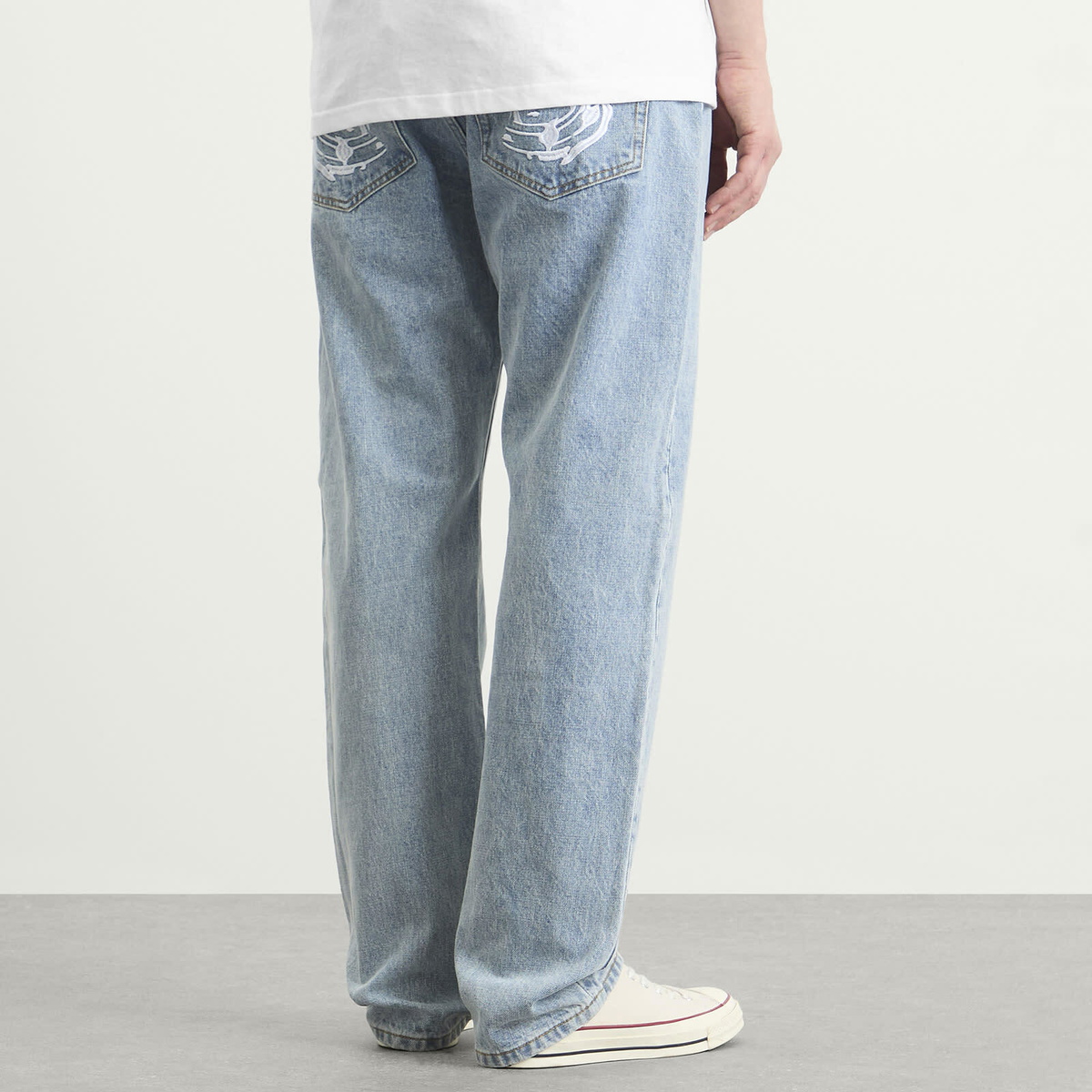 Billionaire Boys Club Men's Arch Logo Denim Jeans in Light Wash Blue