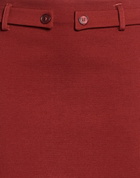 Manila Grace Womens Midi skirt in Rust