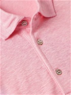 Loro Piana - Linen-Jersey Polo Shirt - Pink