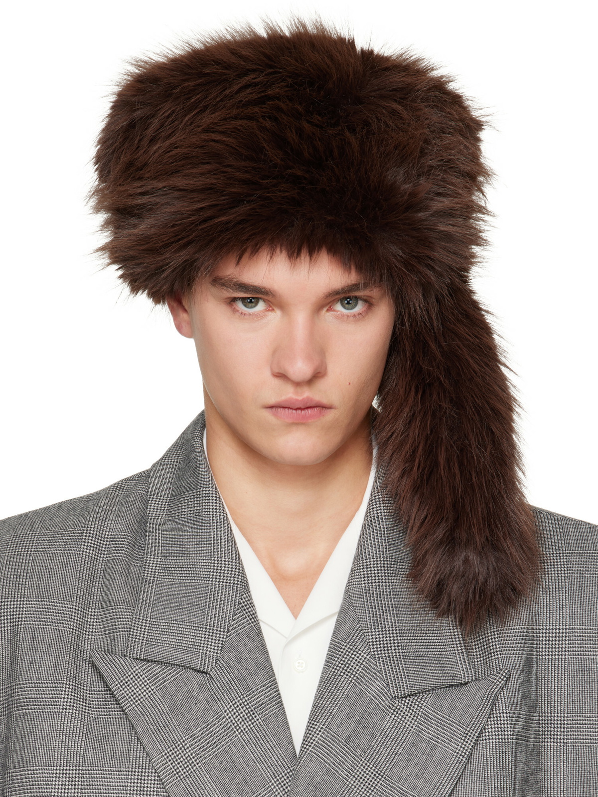 VAQUERA Brown 'Raccoon Tail' Hat