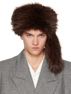 VAQUERA Brown 'Raccoon Tail' Hat