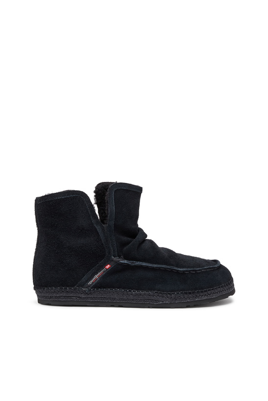 Photo: Diesel D-Lukas - Leather ankle boots with internal lining - Boots and Ankle Boots Mens in Black