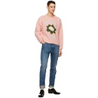 Gucci Pink Mohair Crop Cauliflower Sweater