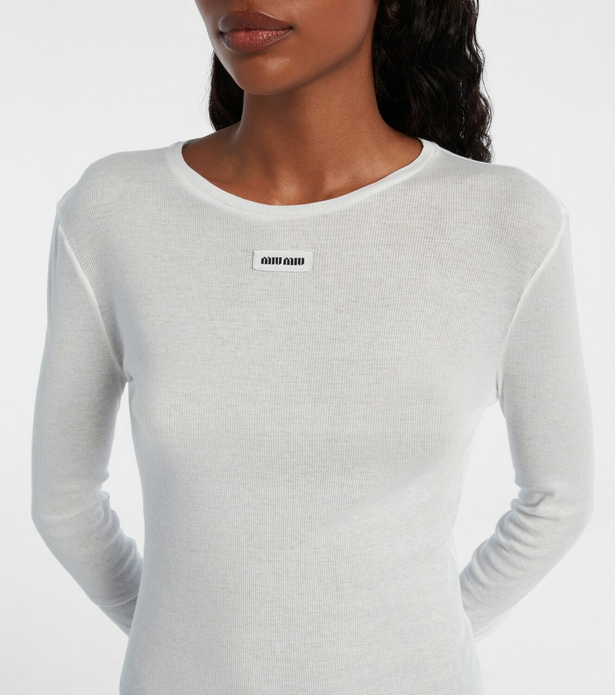 Miu Miu Cotton jersey minidress