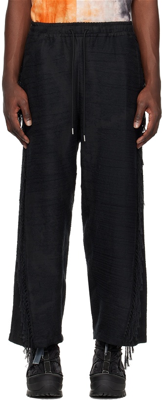 Photo: VEIN Black Fringe Trousers