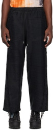 VEIN Black Fringe Trousers