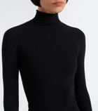 Gucci Jersey turtleneck midi dress