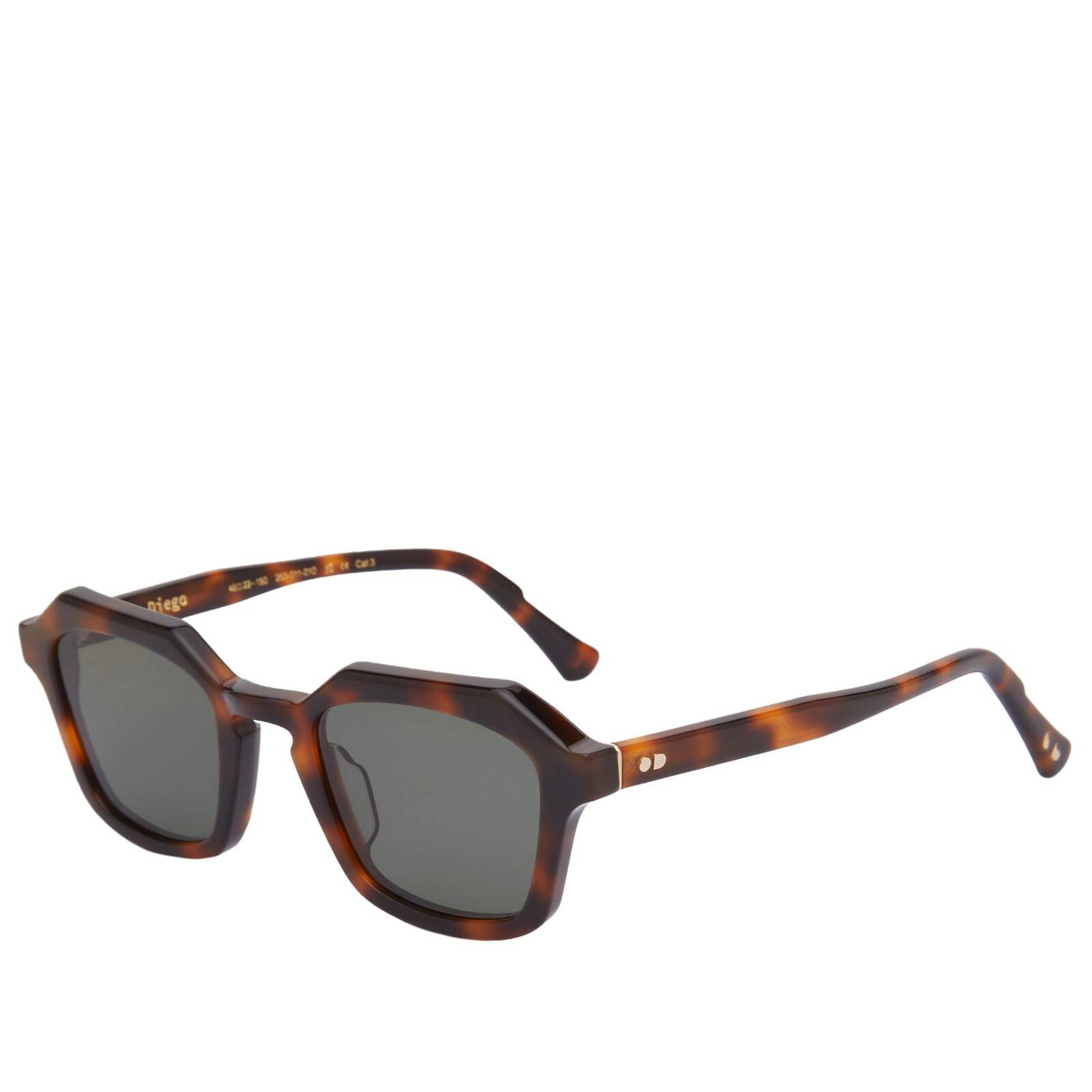 Oscar Deen Diego Sunglasses in Tortoise Shell/Green 