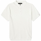 Rag & Bone Men's Harvey Knit Polo Shirt in Ivory