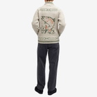 Pendleton Men's Salmon Falls Zip Cardigan in Oatmeal