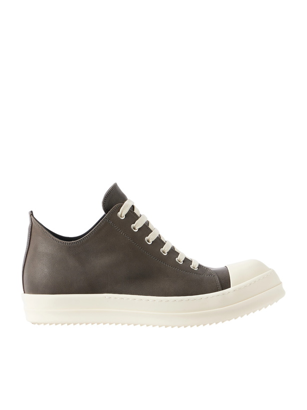 Photo: Rick Owens - Ramones Sneakers Leather Sneakers - Brown