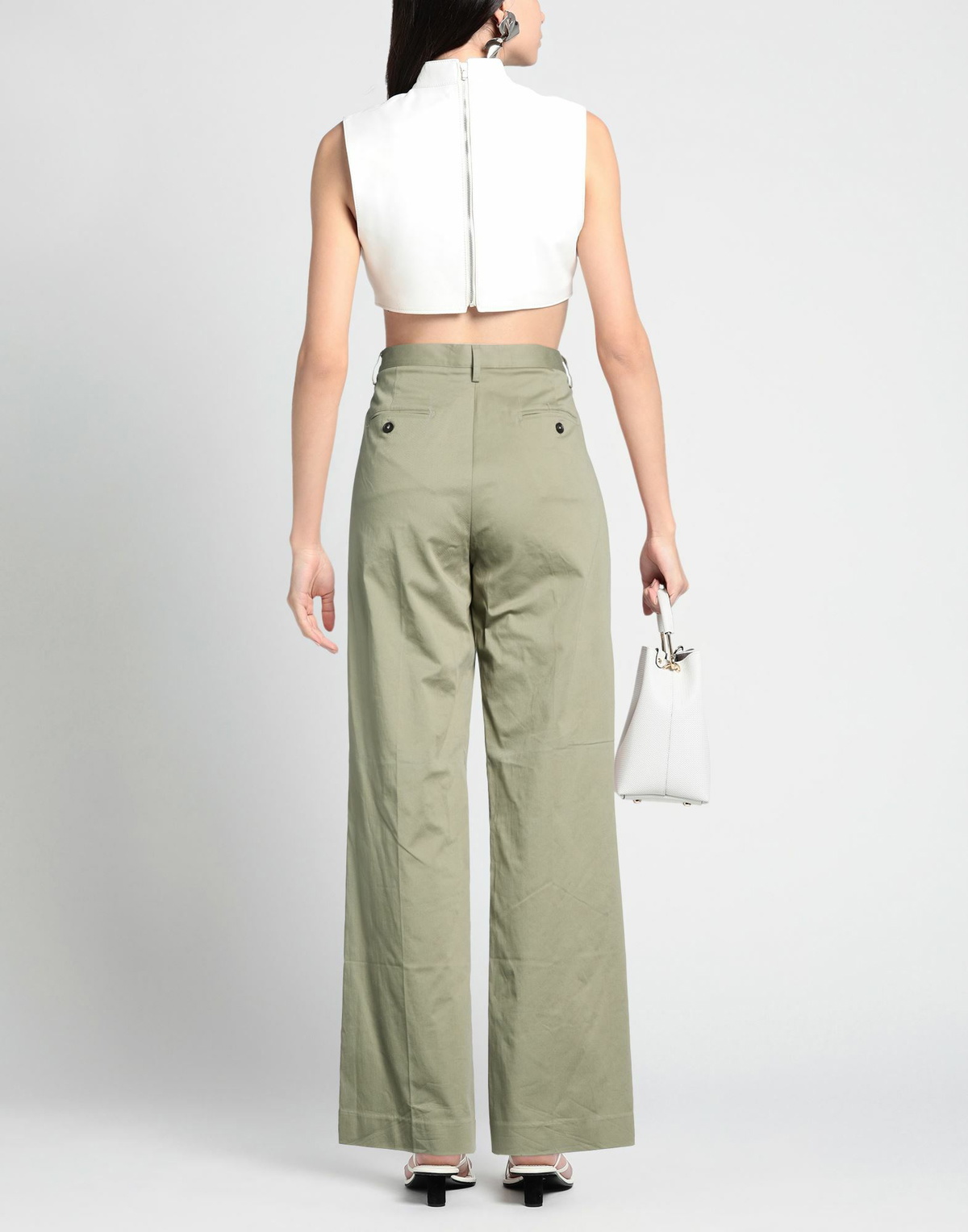 Massimo Alba Womens Pants in Sage green