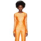 Saks Potts Orange Shimmer Saya Top