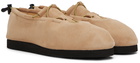 AURALEE Beige Foot The Coacher Edition Cord Sneakers