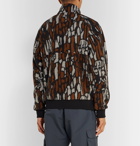 Stüssy - Printed Fleece Jacket - Brown
