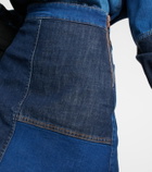 See By Chloe - Patchwork denim miniskirt
