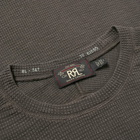 RRL Men's Long Sleeve T-Shirt in Faded Black Canvas