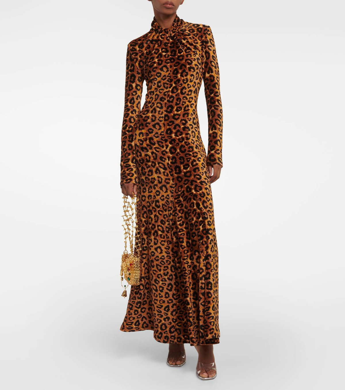 Rabanne Leopard-print maxi dress Paco Rabanne