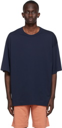 Dries Van Noten Navy Supima Cotton T-Shirt