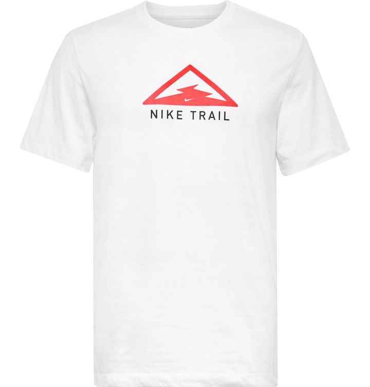 Photo: Nike Running - Logo-Print Dri-FIT T-Shirt - White