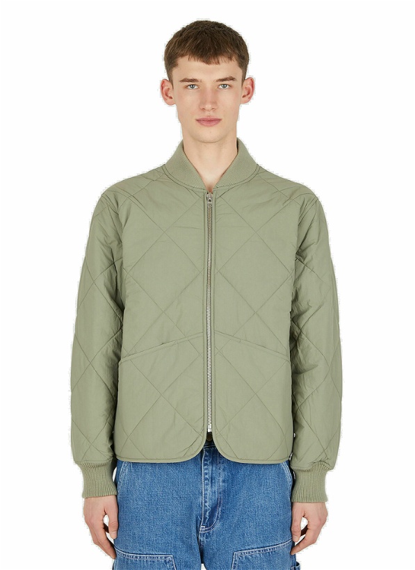 Photo: Dice Quilted Bomber Jacket in Khaki
