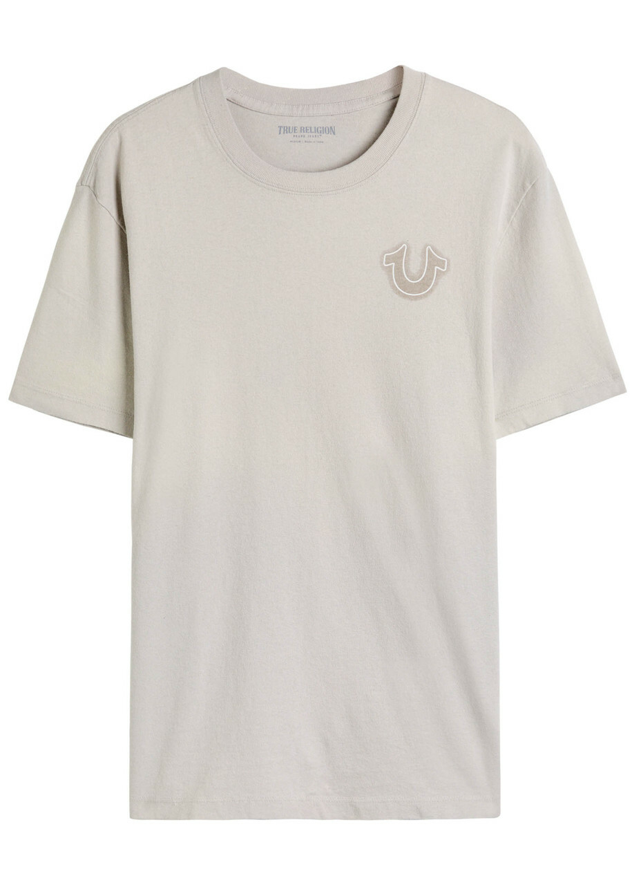 True Religion Vintage Puff Buddha Cotton T-shirt Grey