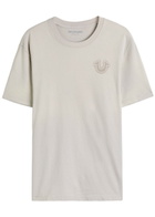 True Religion Vintage Puff Buddha Cotton T-shirt Grey
