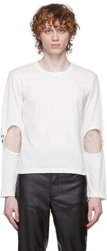Photo: Dion Lee White Hook Long Sleeve T-Shirt