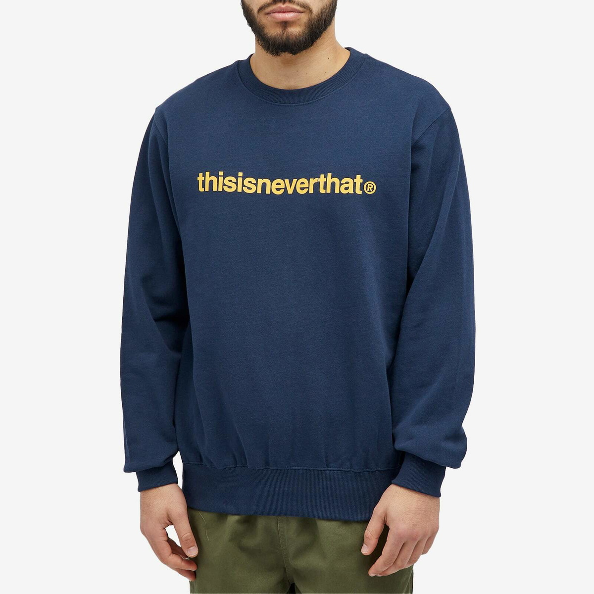 thisisneverthat Men's T-Logo LT Crewneck in Navy thisisneverthat