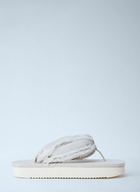 Rick Owens DRKSHDW Frayed Edge Thong Sandals