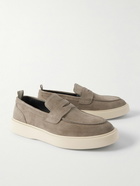 Officine Creative - Frame Suede Penny Loafers - Neutrals