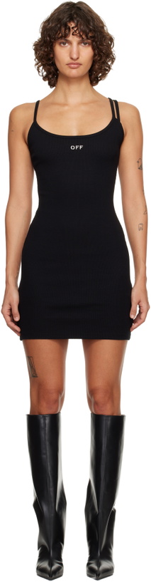 Off-White Black Off Stamp Basic Minidress Off-White