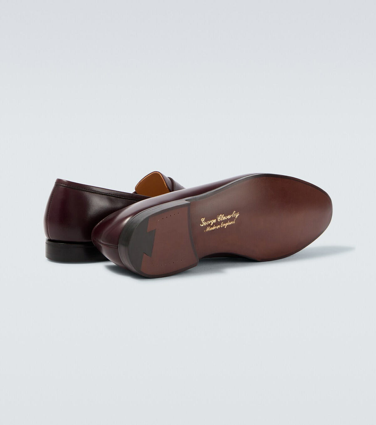 George Cleverley Bradley II leather penny loafers