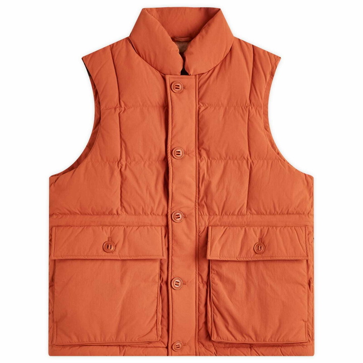 Photo: FrizmWORKS Men's Karokoram Down Vest in Orange