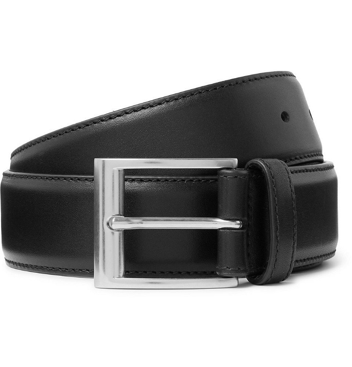 Photo: Bottega Veneta - 3.5cm Black Leather Belt - Black