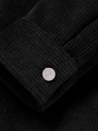 FRAME - Cotton-Corduroy Overshirt - Black