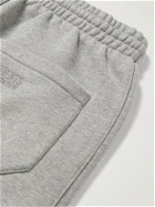 VETEMENTS - Logo-Appliquéd Cotton-Blend Jersey Sweatpants - Gray
